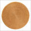 Table basse en rotin naturel avec pieds évasés - Décoration bohème fabriquée à la main pour des salons confortables