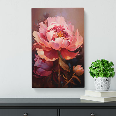 Peony Flower Contemporary - No Frame Print