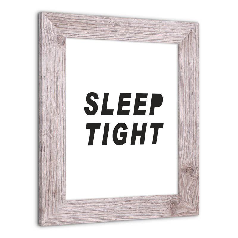«Sleep Sleep», art encadré simple, H 14 po x l 11 po x P 0,75 po, Cadre blanc