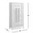 Rowan 83" Tall Reclaimed Pine Crossbar Storage Cabinet with Double Doors