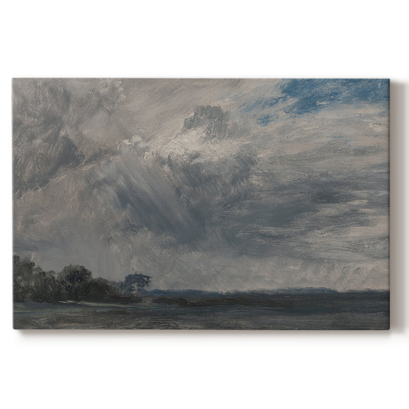 Paysage rétro - DCCLxx, H 33 po x l 49 po x P 1,5 po, Toile tendue