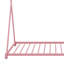 Lits pour maison simple, structure de lit au sol en métal, structure triangulaire, rose