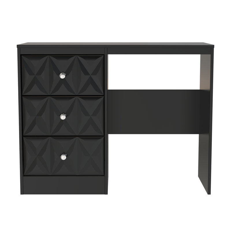 Taiylor 3 Drawer Desk/ dressing Table, Black