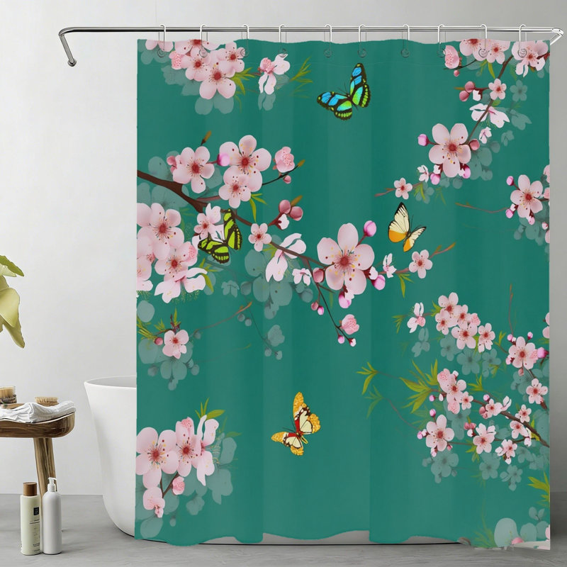 Rideau de douche Cherry Blossom Butterfly 72x72