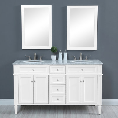 Ensemble de meuble-lavabo double 60 "Rivers