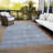 Machine Washable Indoor/Outdoor Chantille ACN1163 Sky Rug-109514406