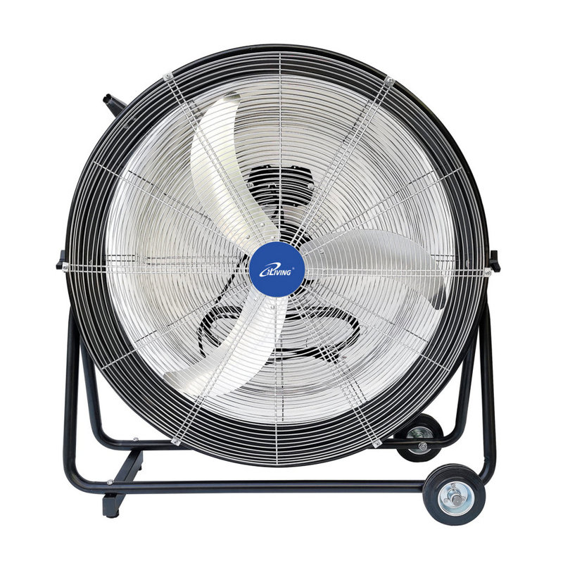iLIVING ILG8MF30-83 30 pouces, ventilateur à tambour haute vitesse industriel, commercial, circulateur d'air pour garage, magasin, patio, grange, serre, contrôle de vitesse 8300CFM, homologué UL