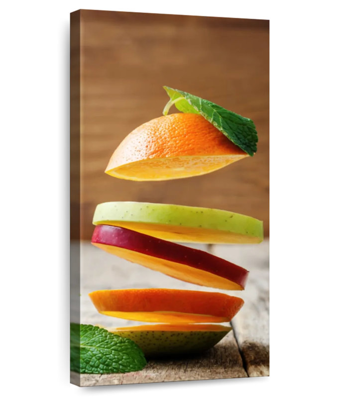 Tranches de fruits, H 24 po x l 12 po