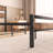 Platform Bed Frame with Rustic Vintage Wood Headboard, Strong Metal Slats Support, No Box Spring Needed-363797094