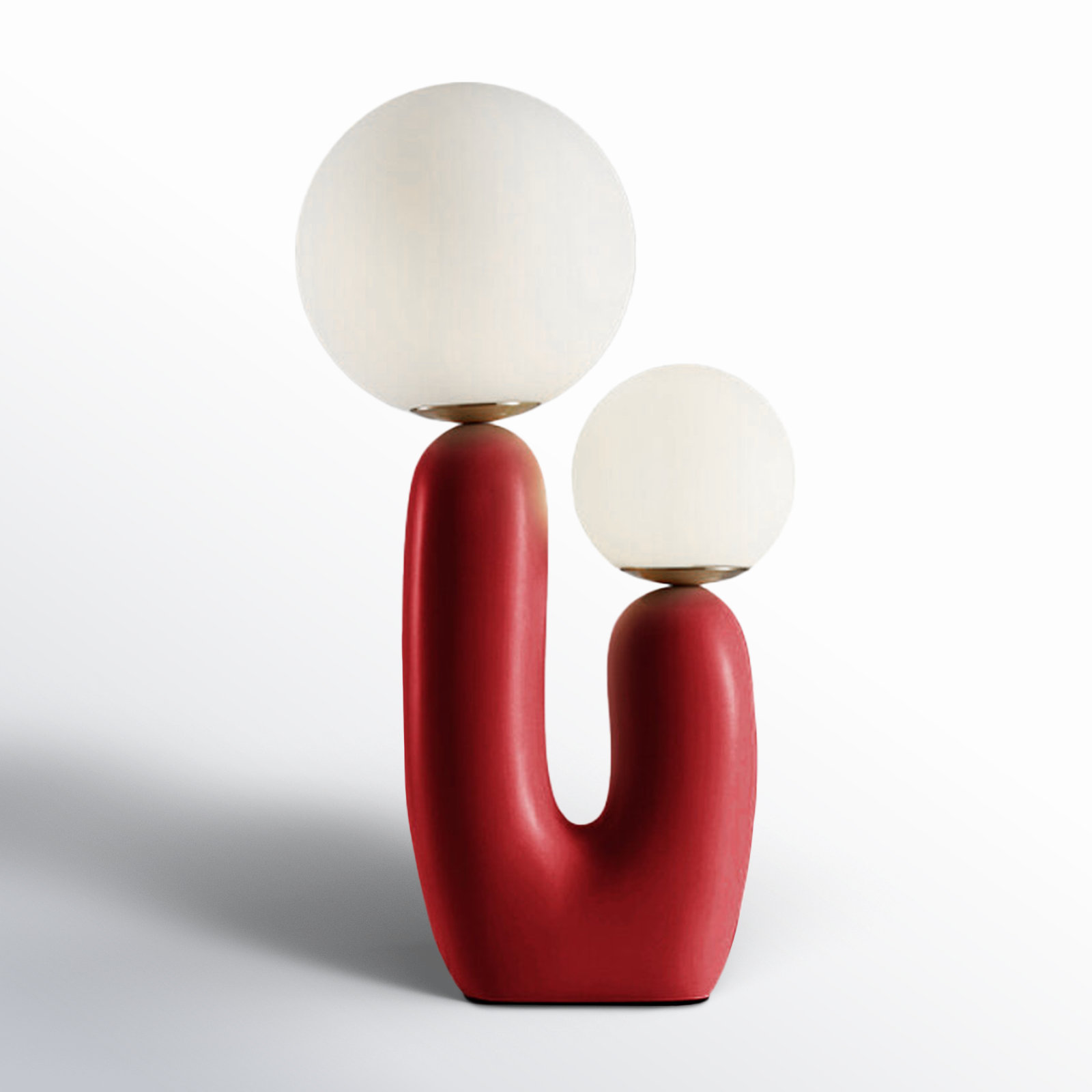Rahil Two Glass Ball Bedside Table Lamp | AllModern