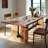 Rectangular Brown Solid Wood Dining Table-1680427769