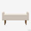 Banc de rangement avec repose-pieds en lin-1978730240