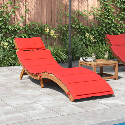 Chaise longue vidaXL taupe 21,65 x 72,44 x 25,20 en bois d'acacia massif