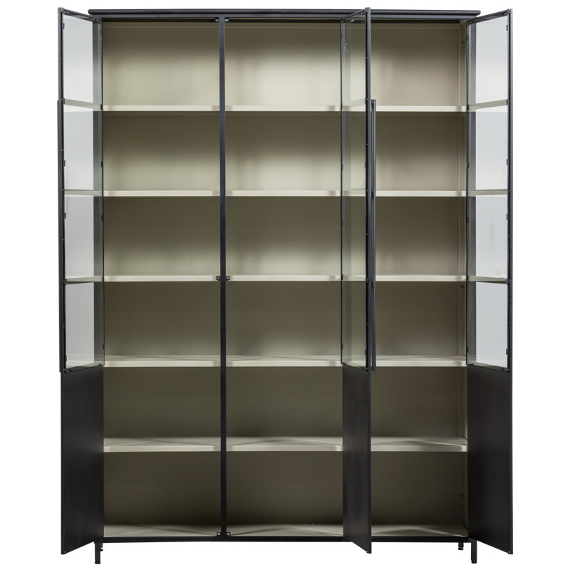 Exhibit Display Cabinet, Black