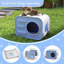Niche extérieure isolée et imperméable pour chat, bleue