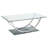 Rectangular U-Shaped Glass Top Coffee Table
