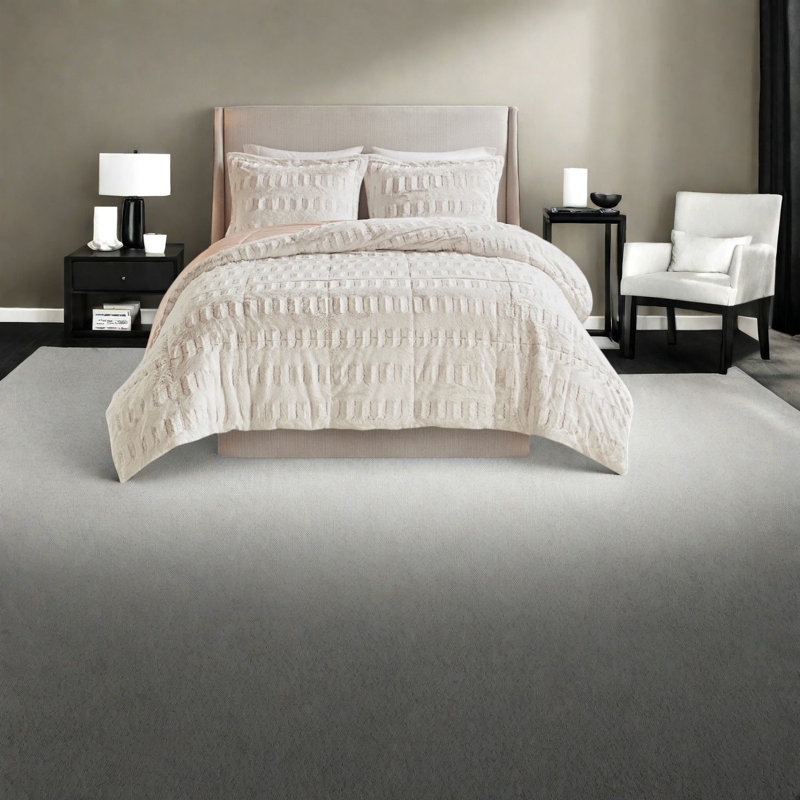 Ensembles de literie luxueux en fausse fourrure, confort hypoallergénique en polyester, style moderne pour la maison