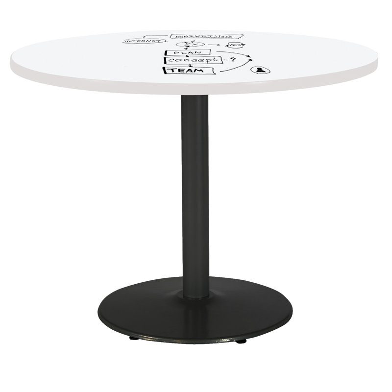 Table ronde pour salle de pause, H 29 po x L 42 po x l 42 po