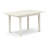 3 Piece Dining Set Contains a Rectangle Dining Room Table with Butterfly Leaf and 2 Kitchen Chairs, Linen White-1851828499