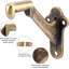 Support de main courante pour garde-corps d'escalier de 3 po avec vis, noir, paquet de 6-118401328