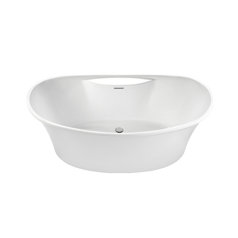 Loretta 3 60" Freestanding Air Bathtub, Acrylic CXL® Gloss White