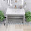 Meuble-lavabo simple 36 po avec plateau Hadaway