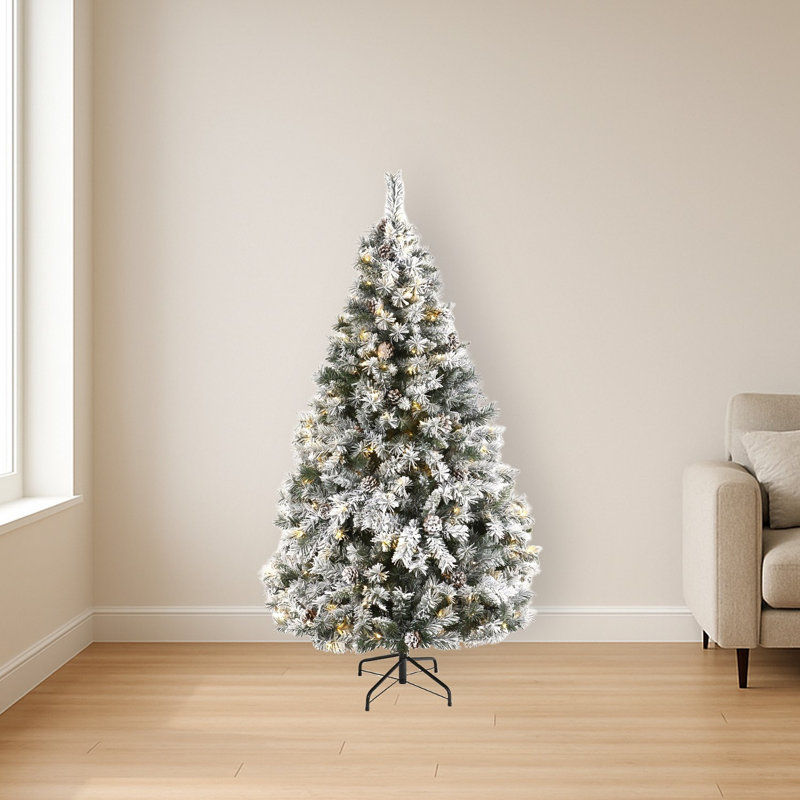 Lighted Artificial Christmas Tree, 6' H