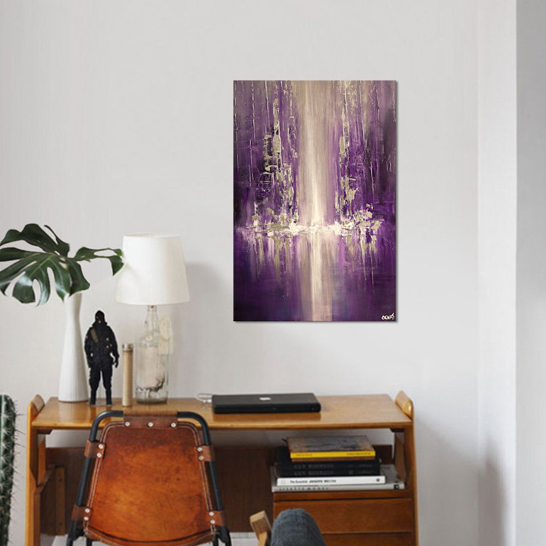 «Swiger Purple Rain», reproduction sur toile, H 40 po x l 26 po x P 1,5 po, Toile tendue