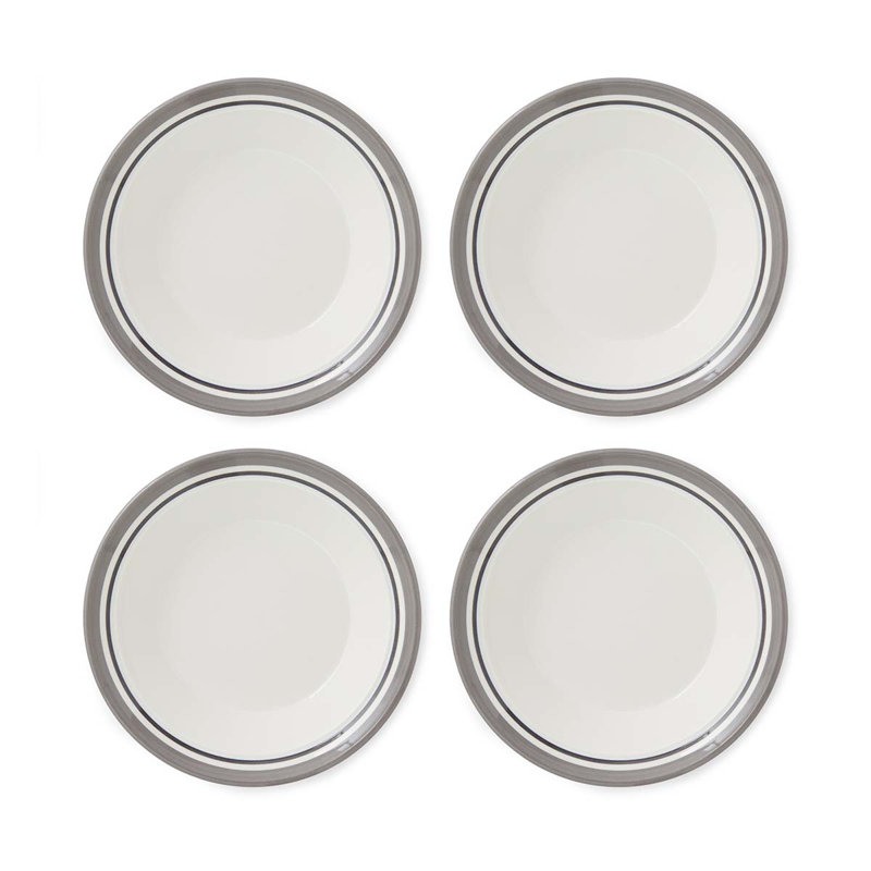 Portmeirion, Potters Stripe - Soup Plate, Grey