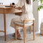 Natural Beech Wood Make-Up Stool Bed Bench For Dining Room, Bedroom