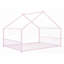 Lit double pleine grandeur en métal - Aucun sommier requis, robuste et robuste Spacieux (L 77,6 po x l 55,5 po x H 57,1 po)-1340846720
