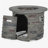 Outdoor 32-inch round propane fire pit