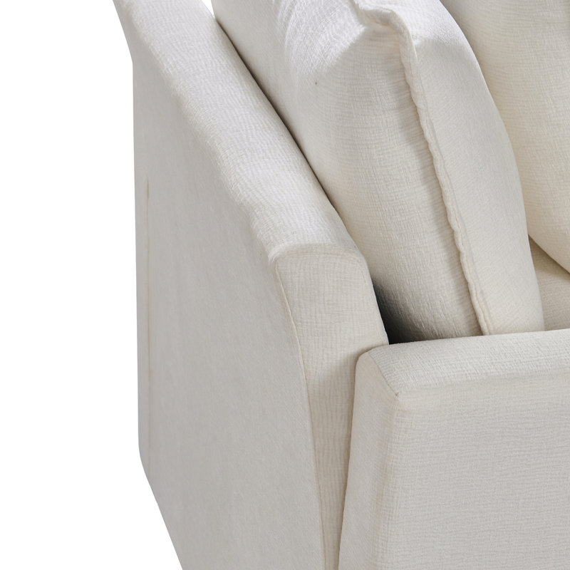 Fauteuil confortable avec revêtement en chenille - Housse de détente et de salon pour un espace confortable et élégant