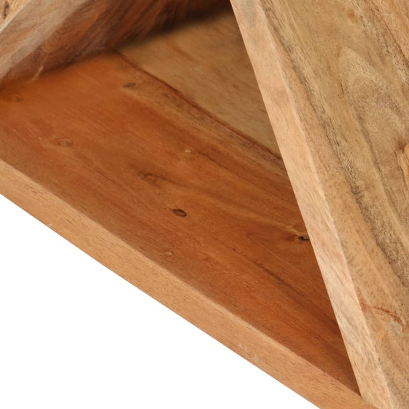 Netherlands Solid Wood Floor Shelf End Table