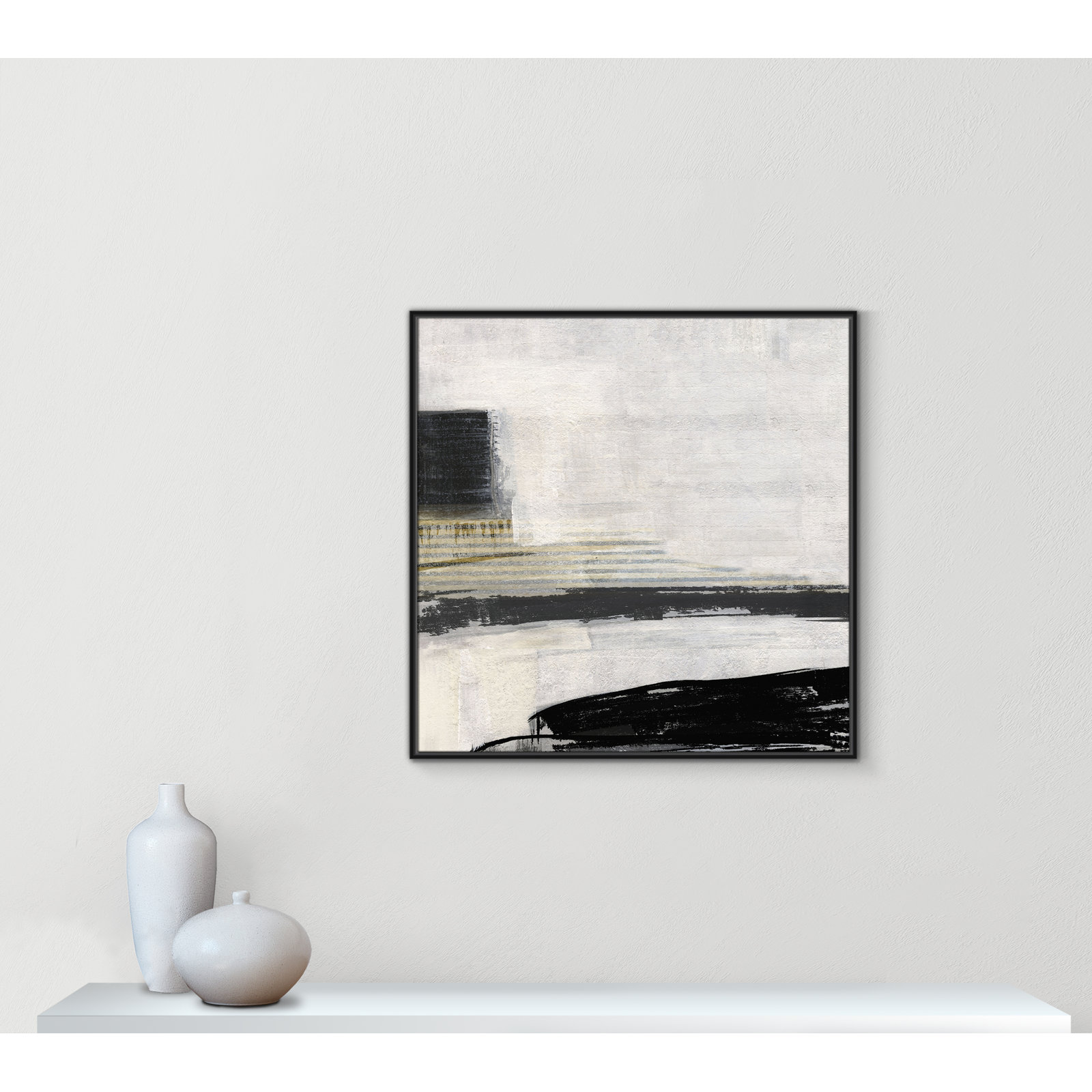 La Bande I Print by Sally Swatland, Black, 37.5" H x 37.5" W