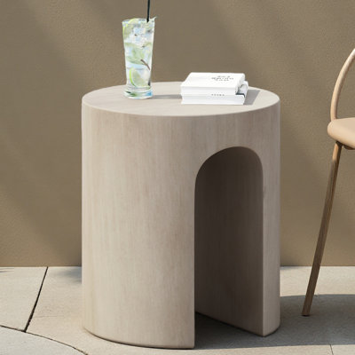 Table d'appoint d'extérieur ronde en U MGO