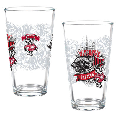 University of Wisconsin-Madison Set of 2 16oz Pint Glasses
