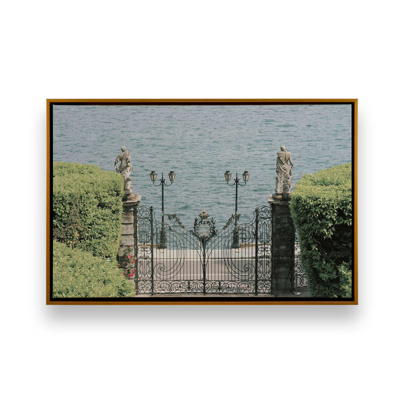 Impression sur toile Gates of Tranquility, Cadre flottant or poli, H 8,75 po x l 12,75 po x P 1,75 po