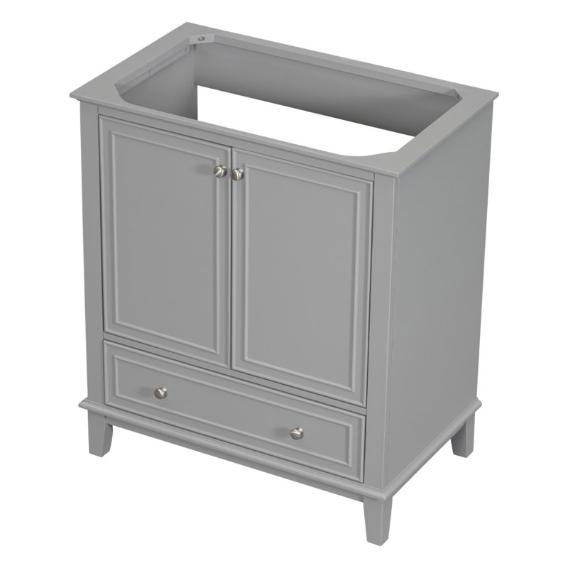Base de meuble-lavabo simple seulement, Gris