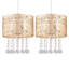 22cm H Metal Drum Pendant Shade ( Uno )-224230251