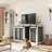61" W Separable Large Dog Crate Furniture with Divider – Versatile Design for Multiple Dogs and Spaces-927071178