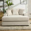 Chaise longue avec coussins, station de charge et porte-gobelets