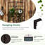 Alzada Metal Raised Garden Bed with Trellis