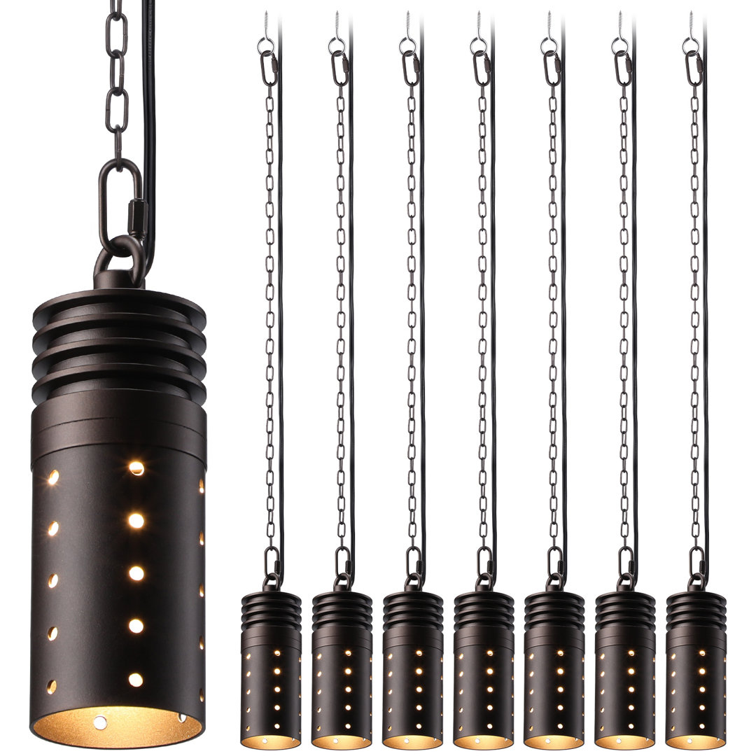 Naiel LED Outdoor Pendant (Set of 8) Arlmont & Co. Fixture 