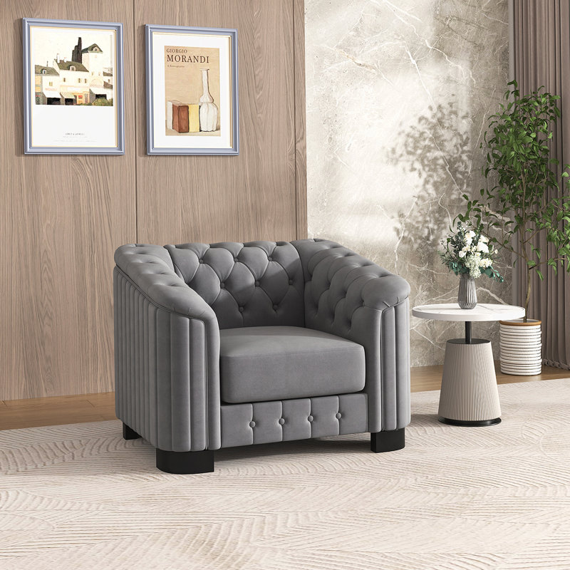 Canapé d'appoint rembourré en velours avec coussin épais et amovible, canapé simple moderne pour les petits espaces et les salons élégants