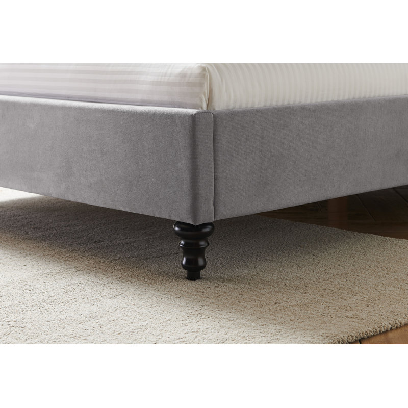 Fairfield Upholstered Bed, Light Grey, Single (3')