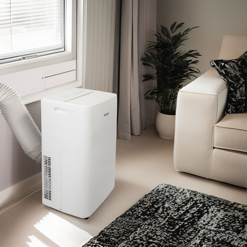 Whirlpool 14,000 BTU White Portable Air Conditioner with Heater and Remote