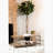 Accent Bench with Slat Shelf