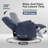 Robeline 32.2" Wide Modern Upholstered Manual Rocker Recliner-1950546505
