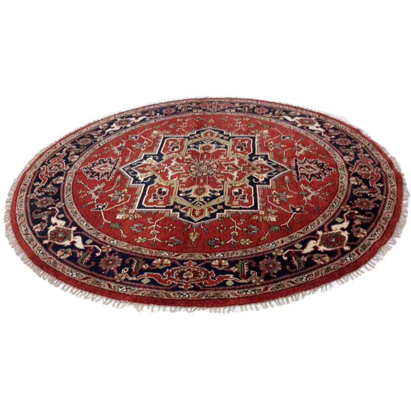 Kellow Oriental Area Rug in Red